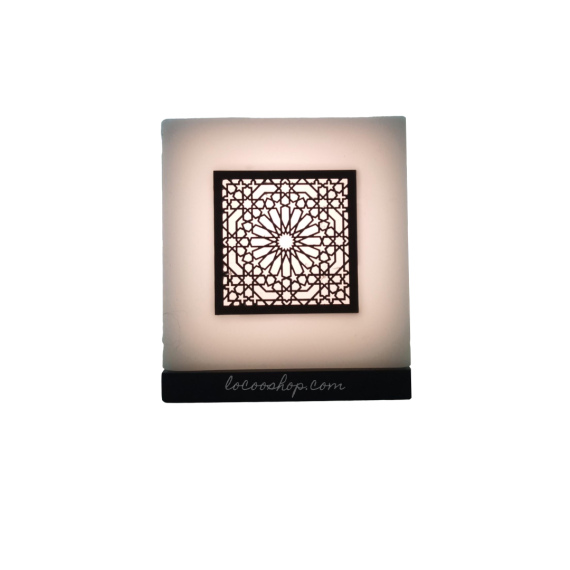 Personalized candle Electric soft light Agadir Pattern